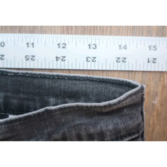 Banana Republic Jeans Women's Size 28/6 Black High Rise Slim Straight‎ Leg Denim - Picture 10 of 16